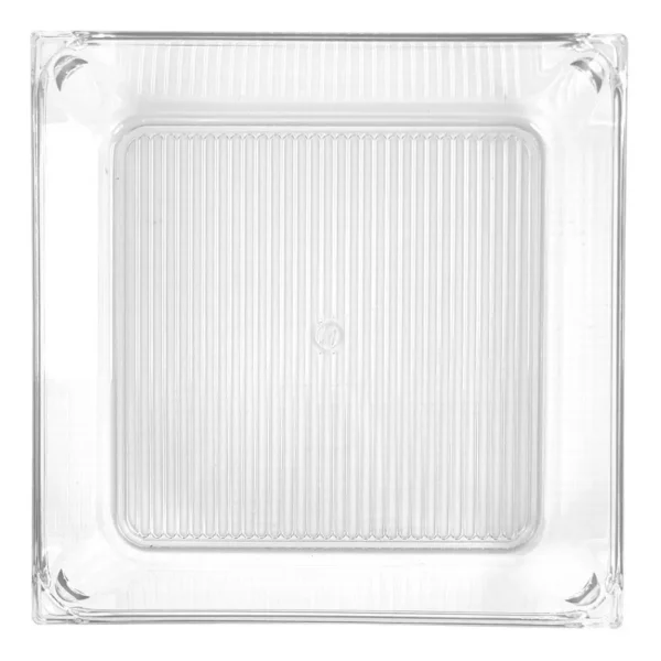 Organizador Cuadrado Contenedor Acrilico Para Heladera 15 Cm Transparente