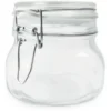 Frasco Tarro De Vidrio Cierre Clip Hermetico 500 Ml Color Transparente