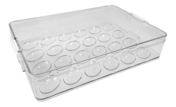 Organizador Acrilico Heladera Porta Huevos Huevera 24 Huevos