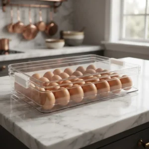 Organizador Acrilico Heladera Porta Huevos Huevera 24 Huevos