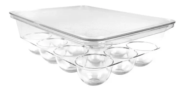 Organizador Heladera Porta Huevos Huevera Acrilico 12 Huevos