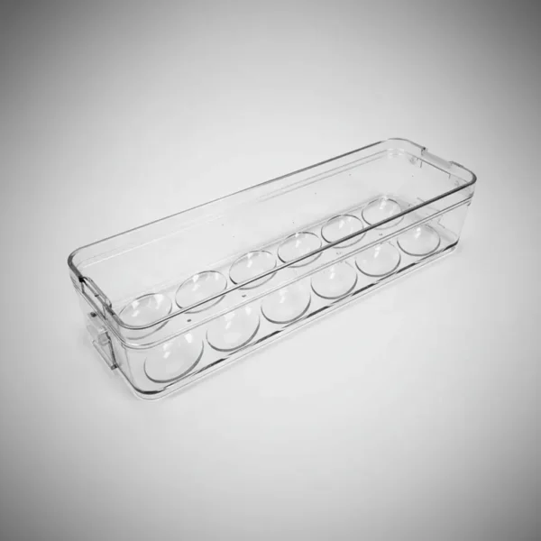 Organizador Acrilico Heladera Porta Huevos Huevera 12 Huevos Color Transparente