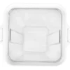 Frasco Apilable Alto Tarro Hermetico Contenedor Acrilico Blanco