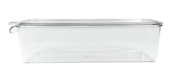 Organizador Contenedor Apilable Para Heladera Acrilico Color Transparente