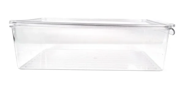 Organizador Con Tapa Contenedor Acrilico Heladera Apilable Transparente
