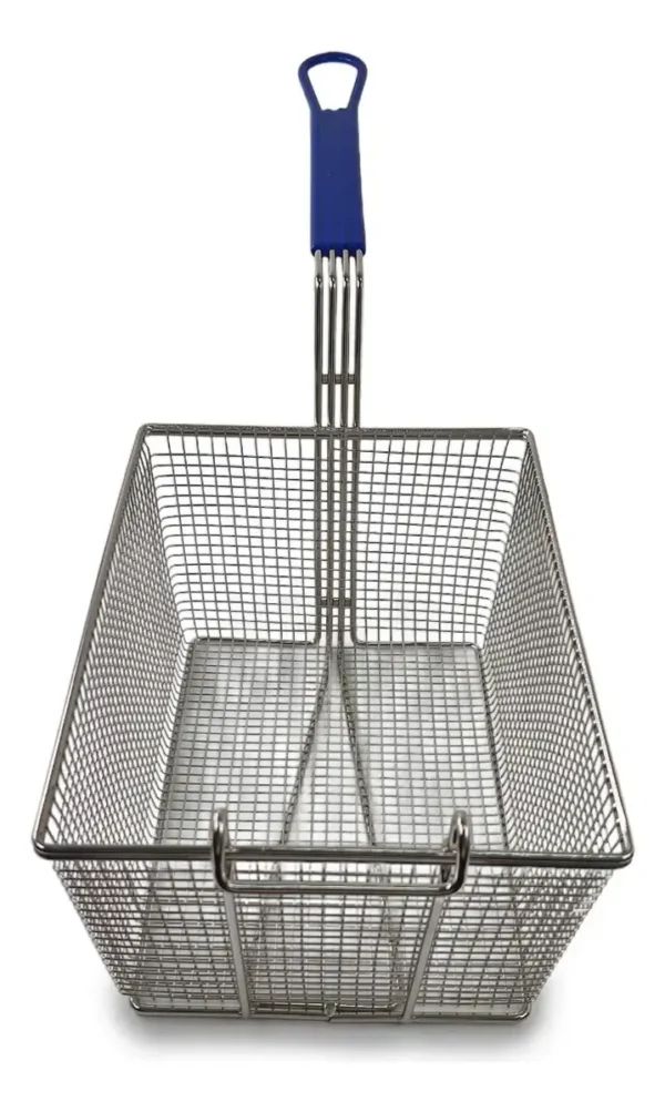 Canasto Freidor Cromado Otten 31 X 23 Cm Mango Azul