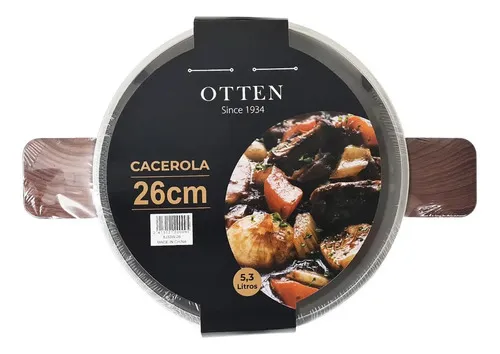 OTTEN-CACEROLA ALUM.26 CM C/ASAS-XJ33W/26