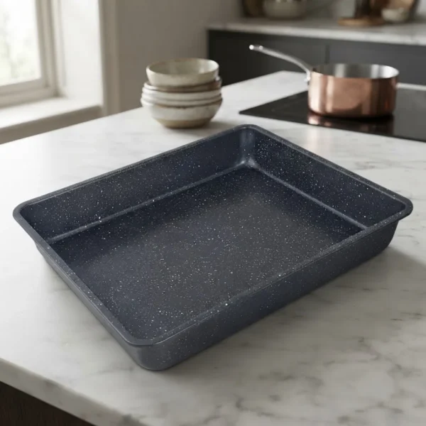 Fuente Asadera Antiadherente Otten Backen 32 X 26,5 Cm - Gris Oscuro
