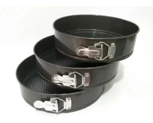 SET X3 TORTERA MOLDE DESMONTABLE ANTIADHERENTE 12CM-18CM-22CM