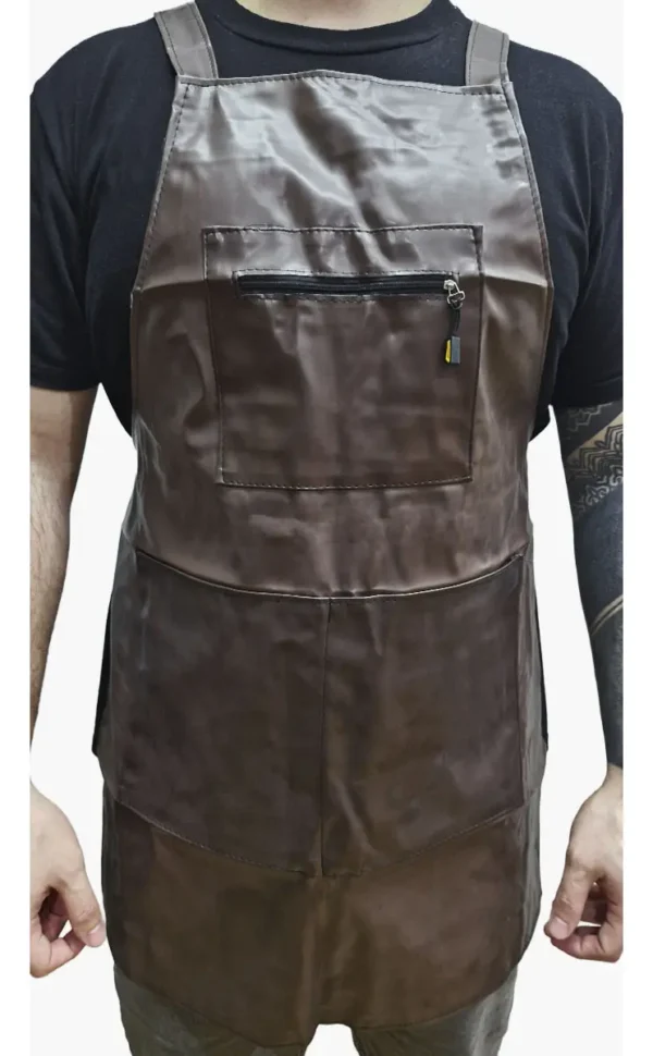 Delantal De Cocina Gastronómico Parrillero C/ Bolsillo Otten Marrón