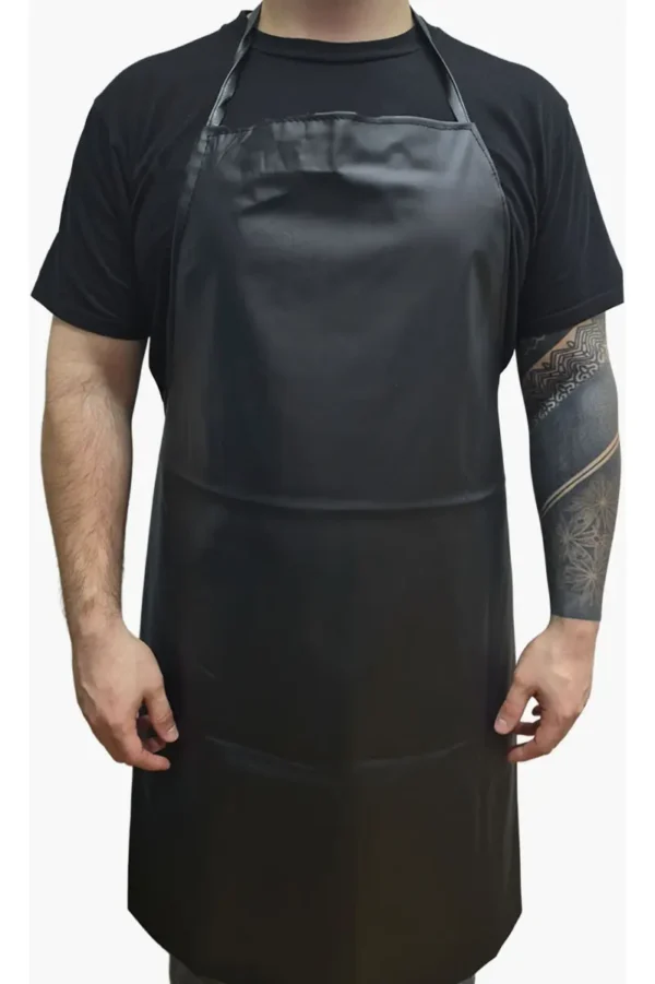 Delantal Gastronómico De Cocina Parrillero Otten Negro Liso