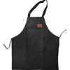 Delantal De Cocina Parrillero Gastronómico C/ Bolsillo Otten Negro/Cuero