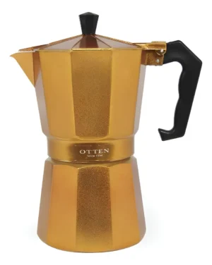 CAFETERA COLOR BRONCE/MARRON  OTTEN 6 TAZAS - 300 ML