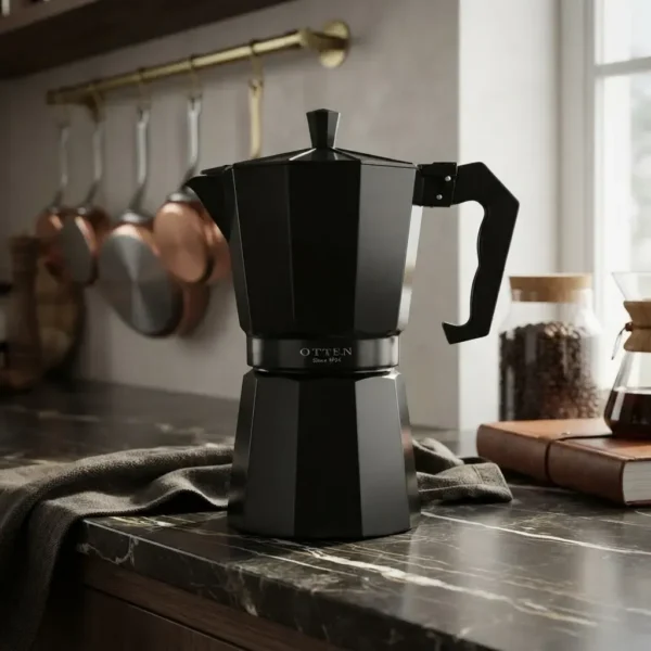 CAFETERA ANTIADHERENTE OTTEN 3 TAZAS - 150 ML