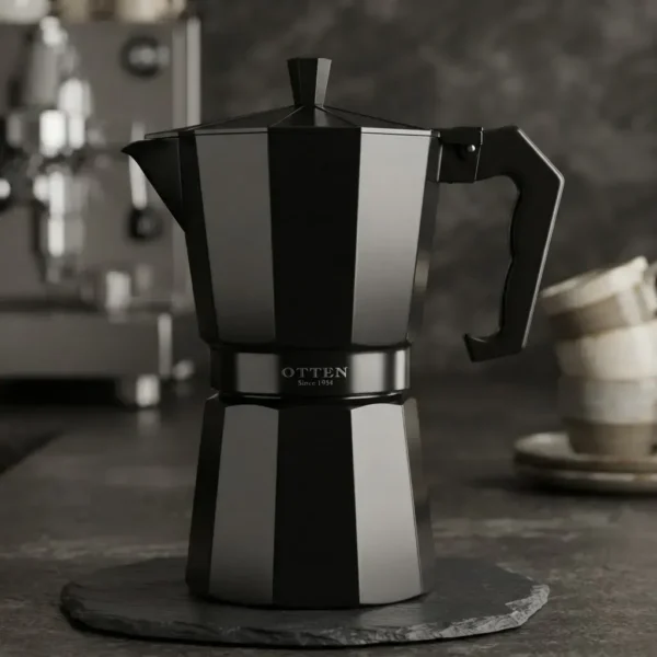 CAFETERA ANTIADHERENTE OTTEN 6 TAZAS - 600 ML