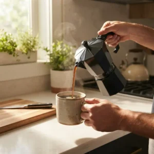 CAFETERA ANTIADHERENTE OTTEN 6 TAZAS - 600 ML