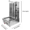 OTTEN-MAQUINA ELECTRICA DE SHAWARMA TES-950 - 90 cm x 60 cm x 52 cm