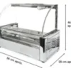 OTTEN-MAQUINA DE HOT DOG ELECTRICA TDM-5X 56 cm x 28 cm (prof) 46 cm de alto