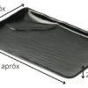 24273DUN0011-1 MELAMINA PLATO RECTANGULAR 2 COMPARTIMIENTOS H87008