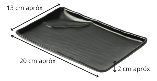 24273DUN0011-1 MELAMINA PLATO RECTANGULAR 2 COMPARTIMIENTOS H87008