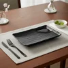 24273DUN0011 MELAMINA PLATO RECTANGULAR 2 COMPARTIMIENTOS H87008