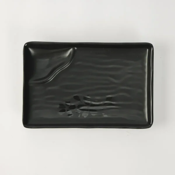 24273DUN0011-3 MELAMINA PLATO RECTANGULAR 2 COMPARTIMIENTOS H87008