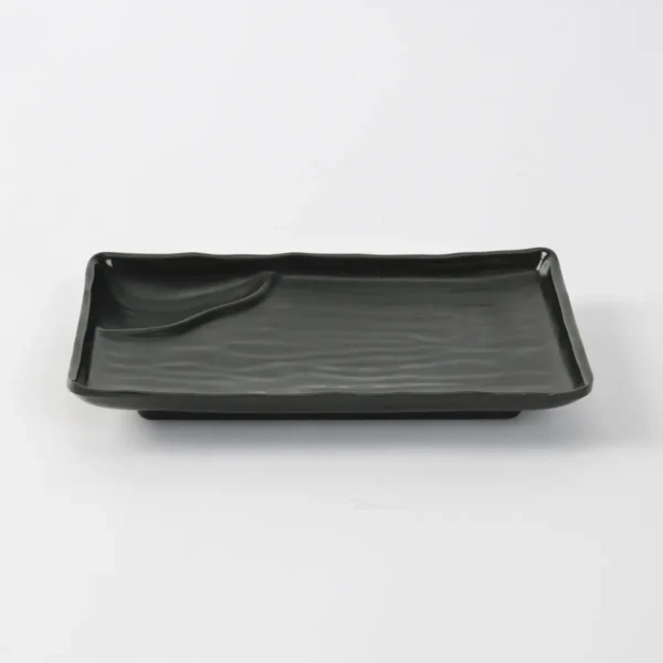 24273DUN0011-5 MELAMINA PLATO RECTANGULAR 2 COMPARTIMIENTOS H87008
