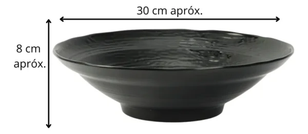 24273DUN0019-1 MELAMINA PLATO PASTA MAOCAI 30CM H012