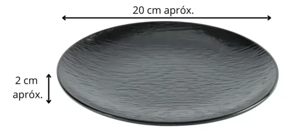 24273DUN0021-1 MELAMINA PLATO POSTRE 20CM 1002-8