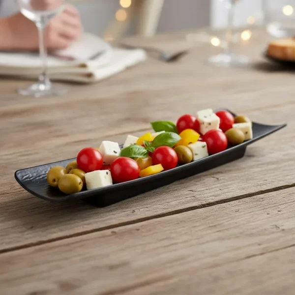 24273DUN0027-5 MELAMINA PLATO RECTANGULAR 25CM 1018-15