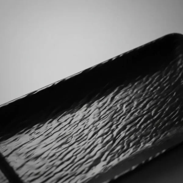 BANDEJA 29 CM MELAMINA RECTANGULAR OTTEN NEGRO