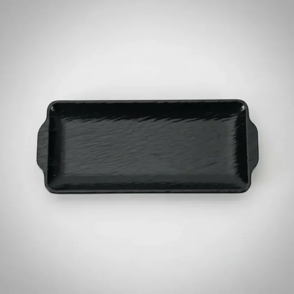 BANDEJA RECTANGULAR 33 CM MELAMINA NEGRA OTTEN