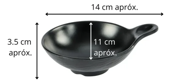 Salsera Compotera 11 Cm Con Asa De Melamina Reforzada - Otten-
