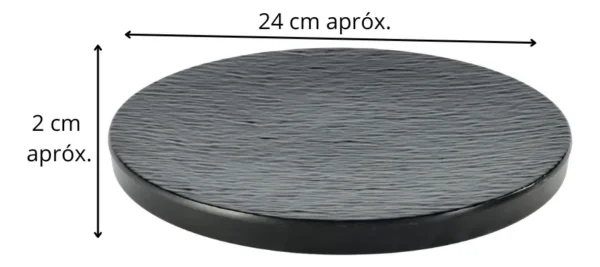 Plato Playo Redondo 25 Cm Melamina Reforzada