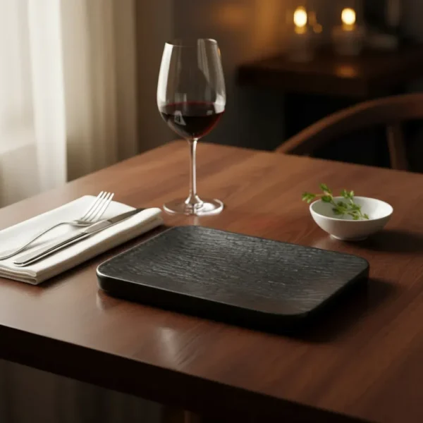 Plato Cuadrado 30 Cm Melamina Reforzada