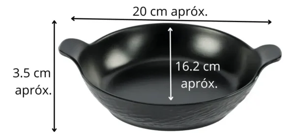 24273DUN0035-2 MELAMINA TAZÓN CON ASAS 20CM -OTTEN