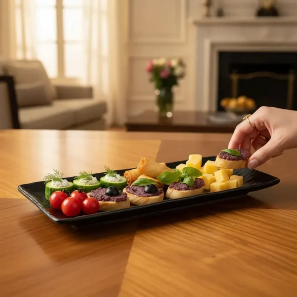 24273DUN0037-3 BANDEJA RECTANGULAR 26CM MELAMINA -OTTEN-