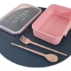 OTTEN-LANCHERA C/ CUBIERTOS 800ML ROSA- TY0593PK