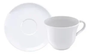 Plato Té Porcelana Tramontina Sophia 210 Ml Blanco