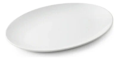 Bandeja Oval Porcelana Tramontina Sophia 32 X 25 Cm Blanco