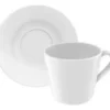 28266TRA0057 Plato Té Porcelana Tramontina Leonora Blanco