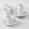 28266TRA0057-4 Plato Té Porcelana Tramontina Leonora Blanco