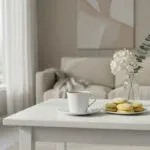 28266TRA0057-5 Plato Té Porcelana Tramontina Leonora Blanco