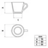 28266TRA0057-6 Plato Té Porcelana Tramontina Leonora Blanco