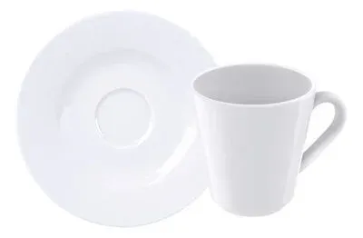 28266TRA0058-2 Taza Café Porcelana Tramontina Leonora 70 Ml Blanco
