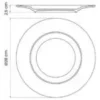 Plato Playo Porcelana Tramontina Quartzo 28 Cm Blanco Quartzo