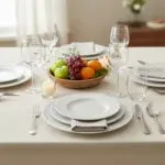 Plato Postre Porcelana Tramontina Quartzo 21 Cm Blanco