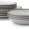 Plato Hondo Porcelana Tramontina Rustico Marron 22 Cm