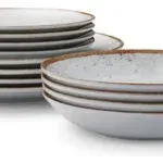 Plato Hondo Porcelana Tramontina Rustico Marron 22 Cm