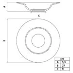 28266TRA0104-2 Plato Pasta Porcelana Tramontina Diamantina 27 Cm Blanco